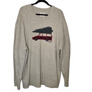 Abercrombie & Fitch Christmas Sweater Truck Christmas Tree Mens Oversized XLarge